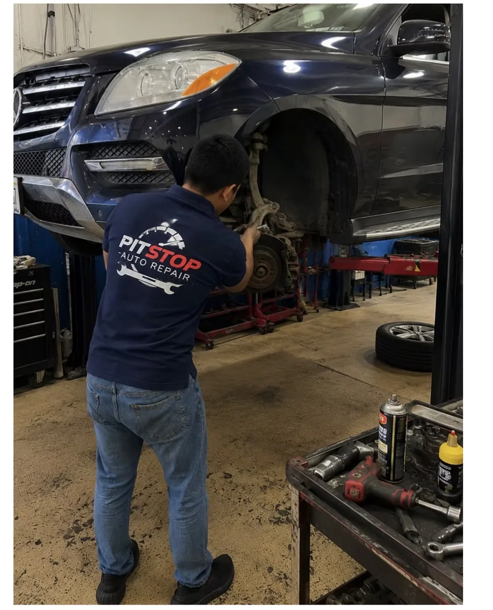 Mechanical service in progress