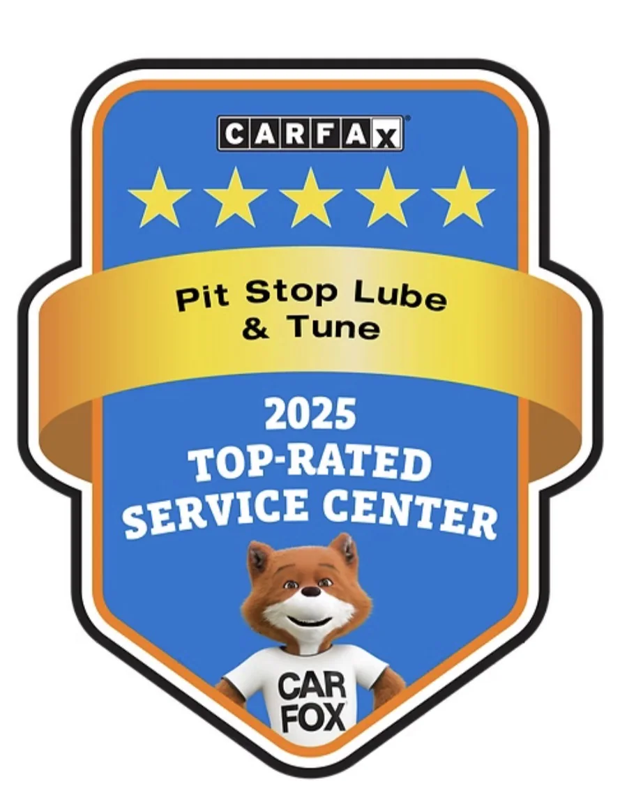 2025 CARFAX Top Rated Service Center award for Pit Stop Lube and Tune